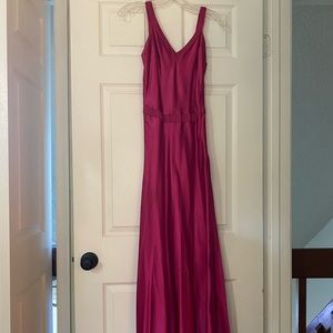 💕 Fuschia open back dress/gown 💕